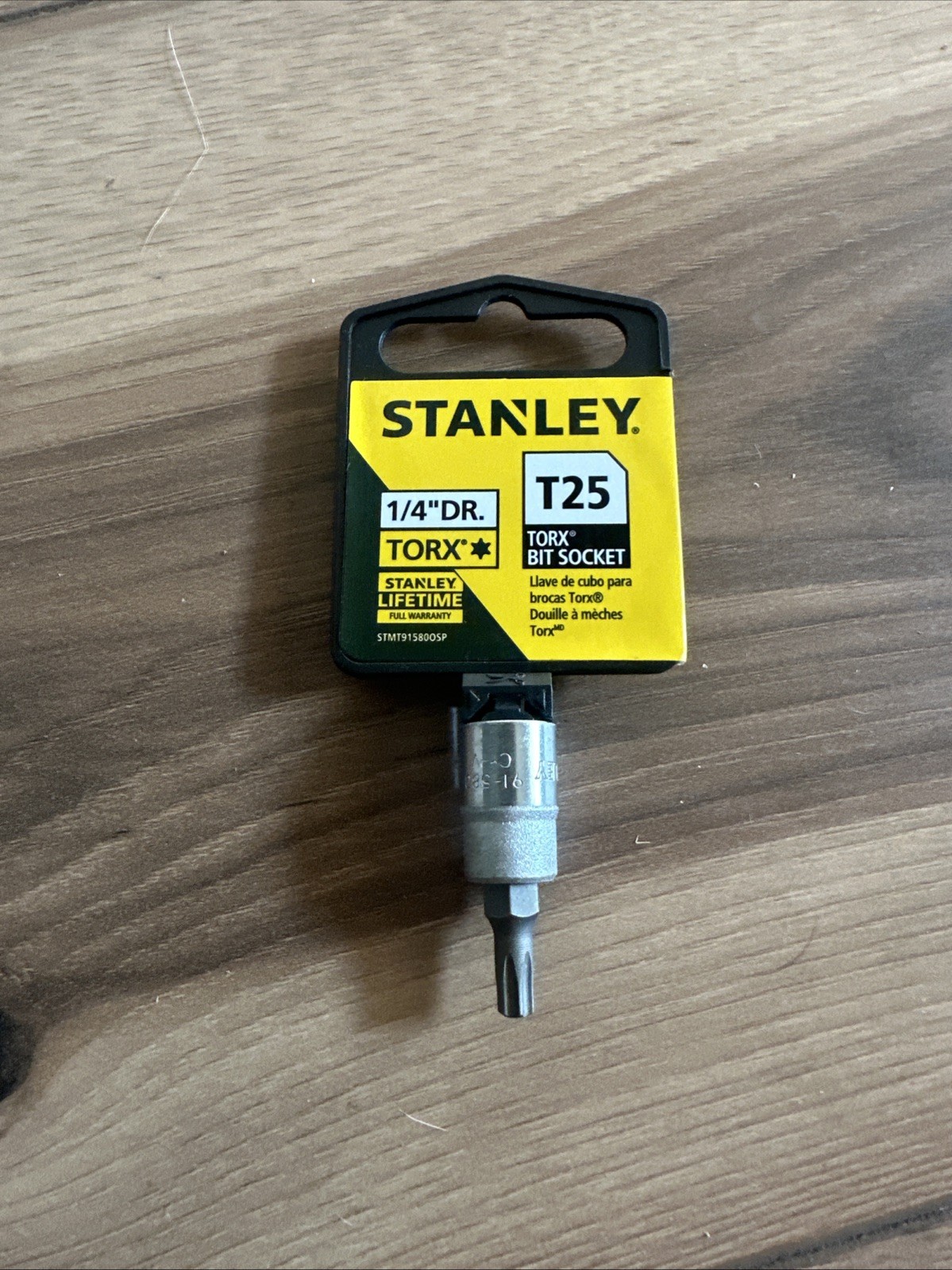Stanley 1/4" Drive TORX T25  Bit Socket Lifetime Warranty