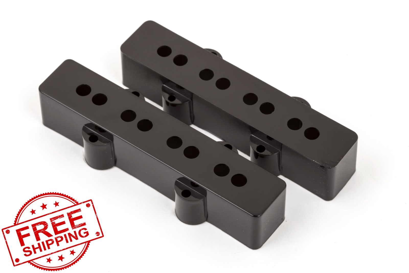 Fender Pure Vintage Jazz Bass Pickup Covers, Black