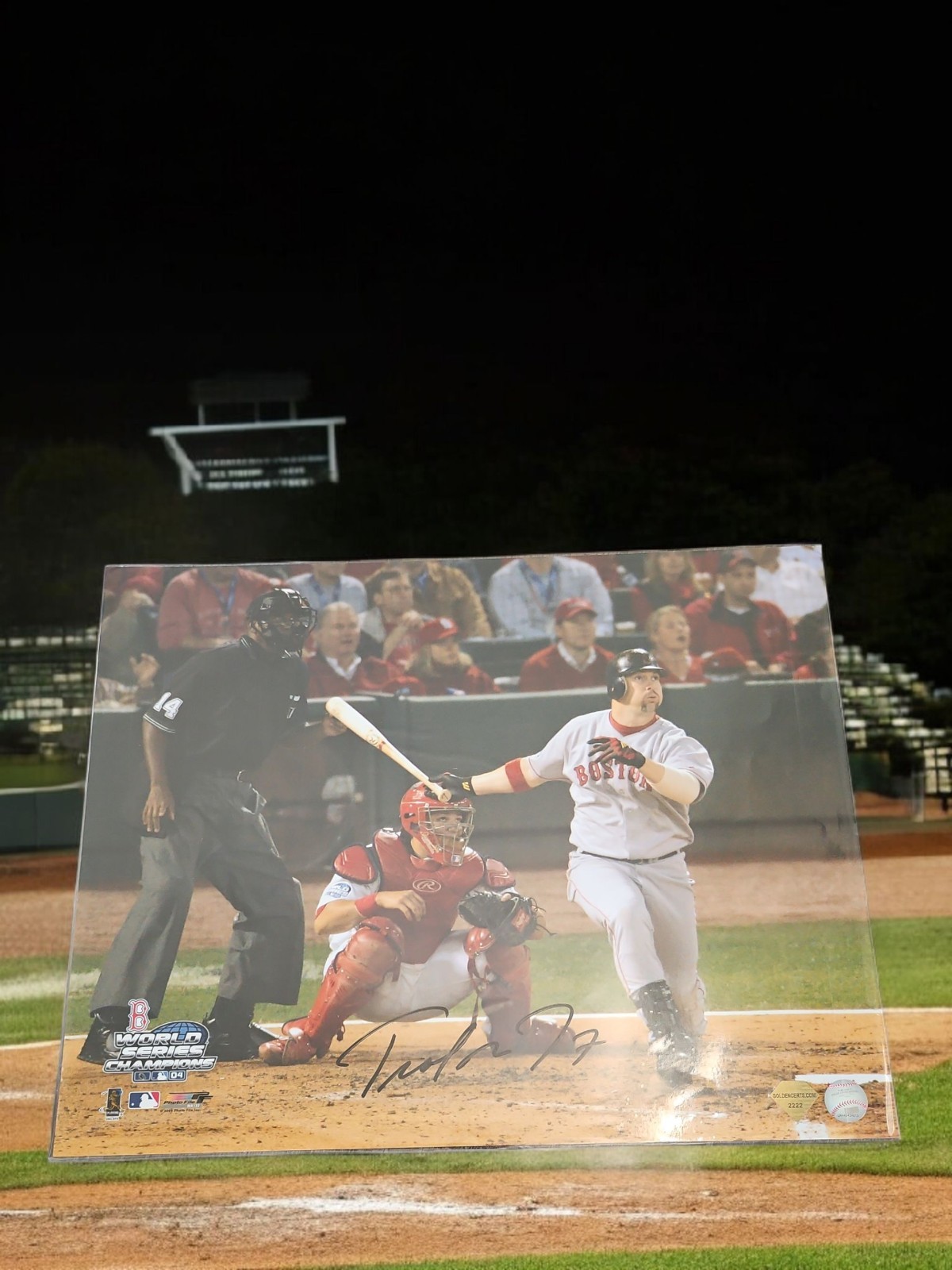 🔥World Series Champion Trot Nixon  Autograph COA Certified 16x20