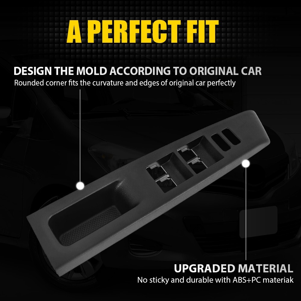 FRONT LEFT For 2012-14 TOYOTA YARIS 2D MASTER POWER WINDOW SWITCH BEZEL TRIM EPY