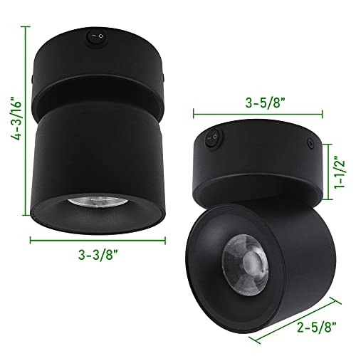 2 Pack 12V LED COB Ceiling Spotlight Downlight with LED Spotlight, 2Packs