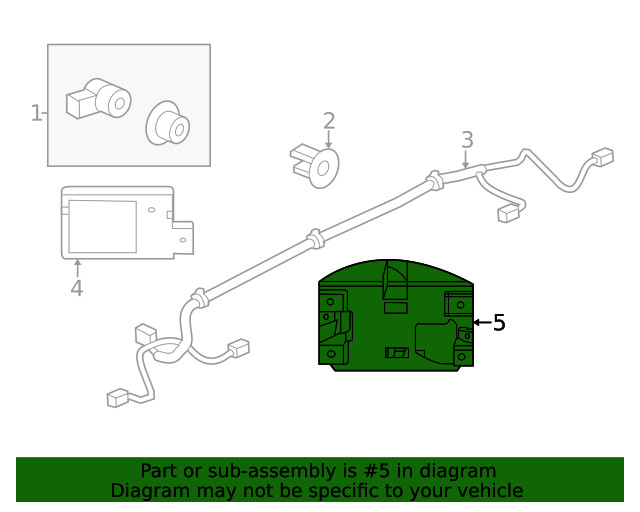 Genuine GM Passenger Side Object Sensing Alert Module Bracket 84237375