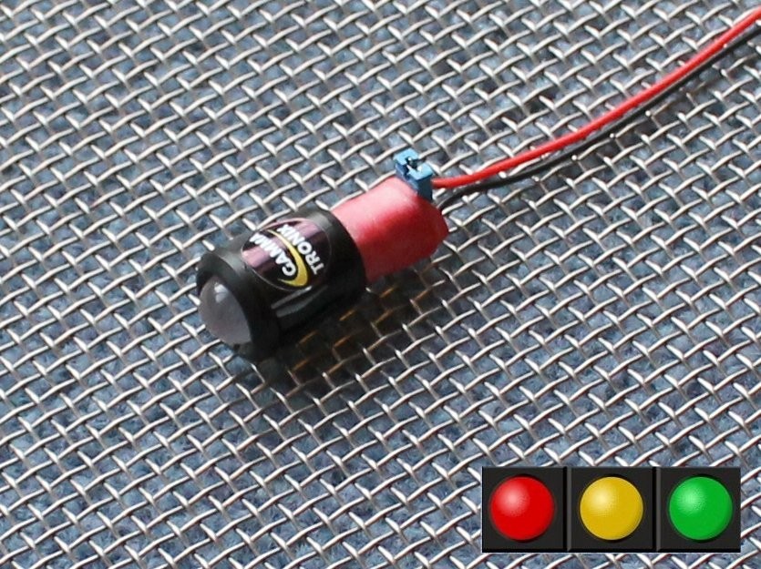 12v LED Battery charge / alternator level indicator monitor warning light lamp E