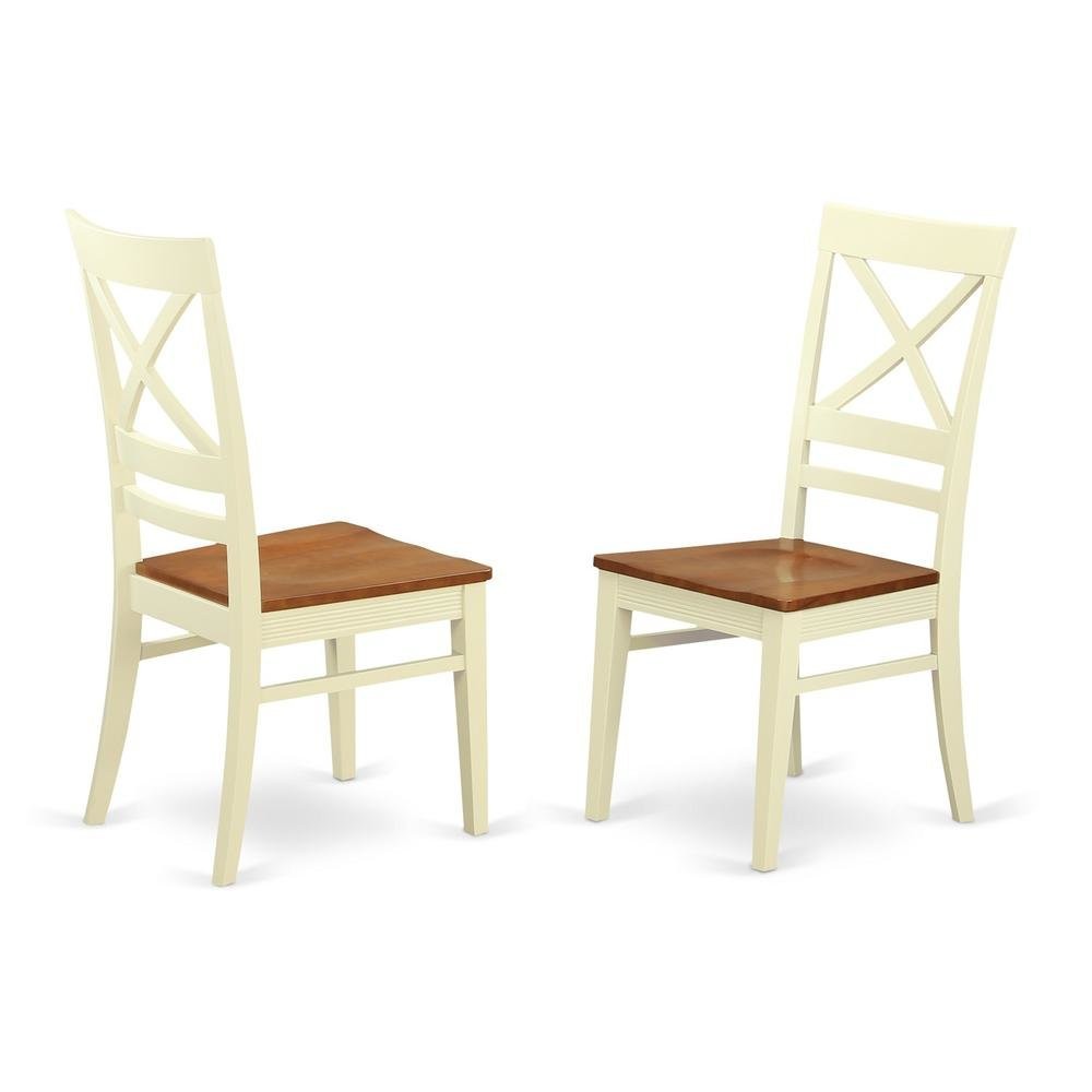 Quincy  Dining  Kitchen  dining  Chair  With  X-Back  in  Buttermilk  & ...