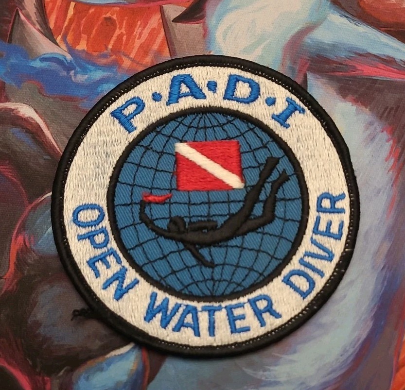 Vintage PADI Professional Assn Diving Instructors Open Water Diver Patch Unused