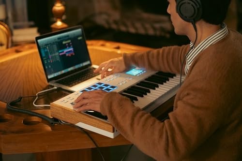 Arturia KeyLab 49 mk3 Professional MIDI Controller and Software (White)
