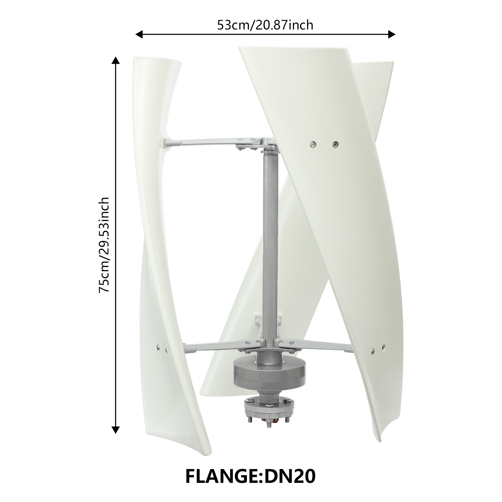 Vertical Axis Wind Turbine Generator with Controller Turbine Generator Kit