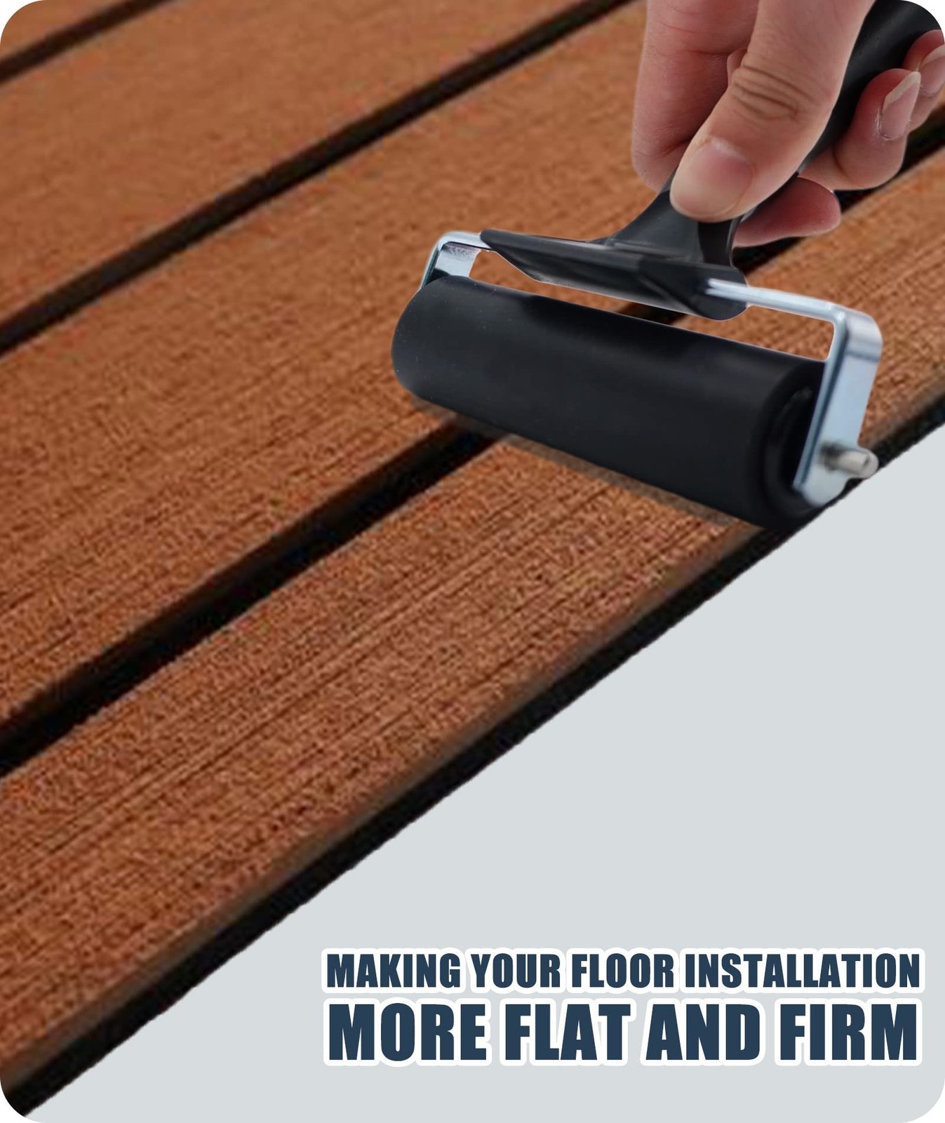 Rubber Brayer Roller for Boat Flooring Tools - Tape Roller for Decking Instal...