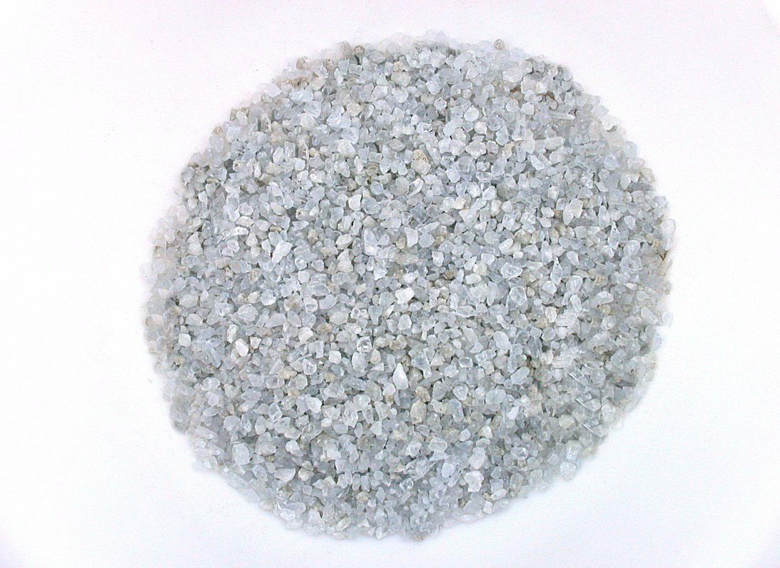 1/2 Pound Madagascar Silver Gray Celestite Celestine Craft Inlay Pieces 4mm&Less