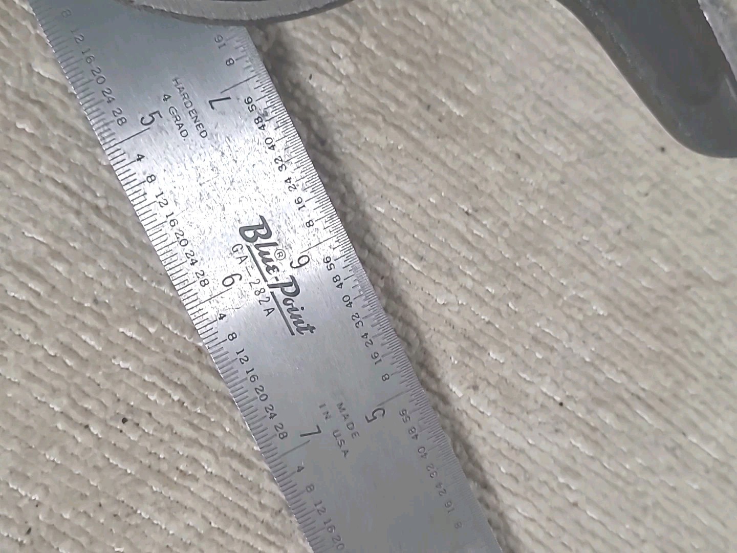 Bluepoint Steel Rule Combination Square Protractor Tool Set Made In USA. 12"