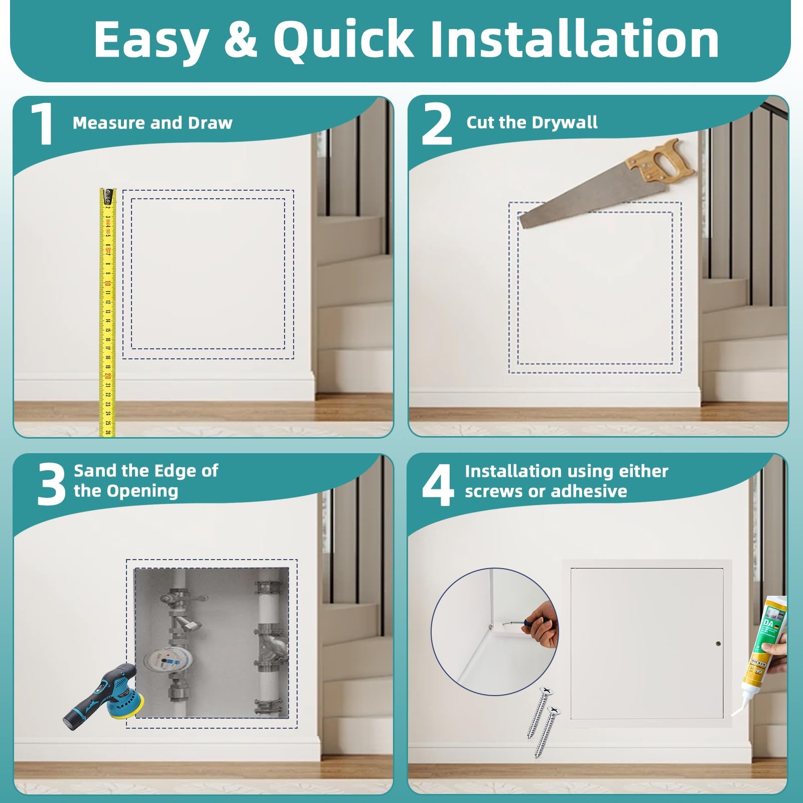 EXCELFU 22x22 Drywall Access Panel Metal