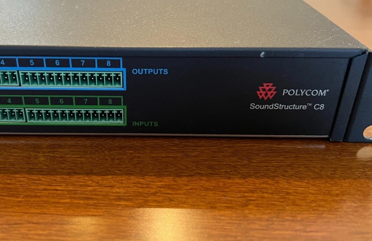 Polycom SoundStructure C8 DSP Audio Processor w/ PSTN Module – Tested Working