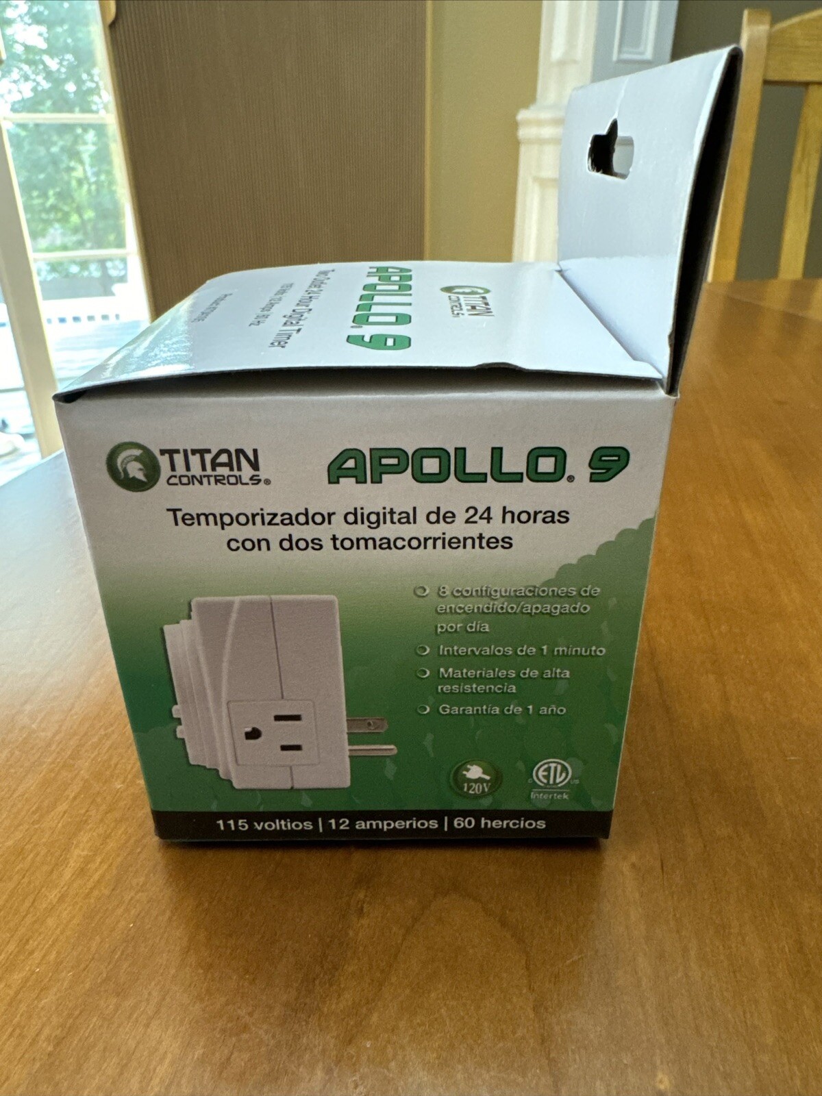 Titan Controls Apollo 9 - Two Outlet 24 Hour Digital Timer Hydroponics