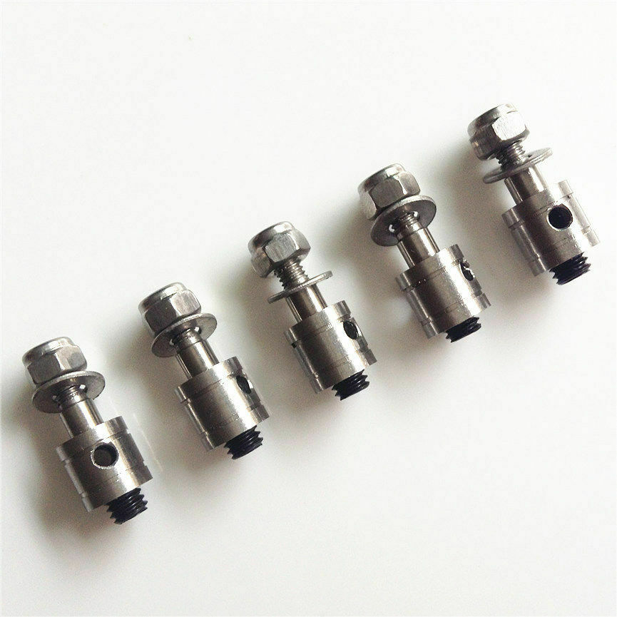 5PCS Stainless Steel Model Boat Rudder Connected Steering Gear RC Boat #266