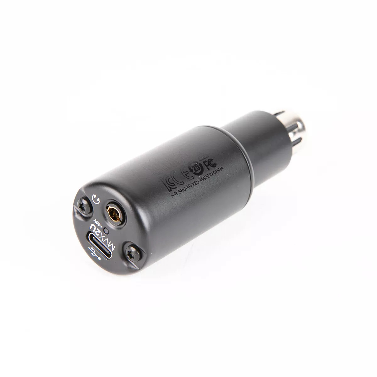 Shure MVX2U Mic Interface XLR to USB Microphone Adapter to USB-C for Computer PC