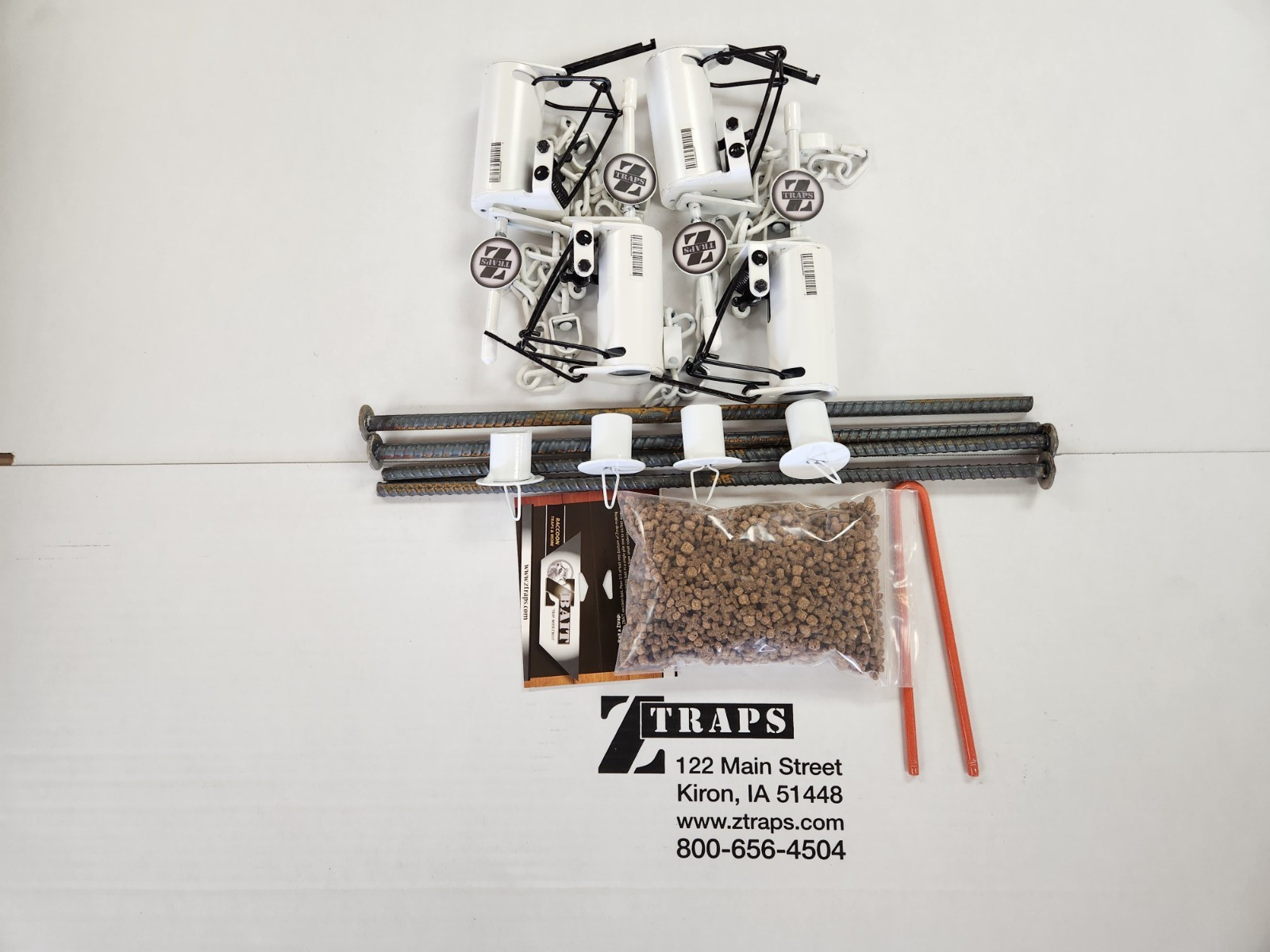 Four Powder Coated ZTRAP Dog Proof Coon Traps KIT Trapping Raccoon NEW SALE
