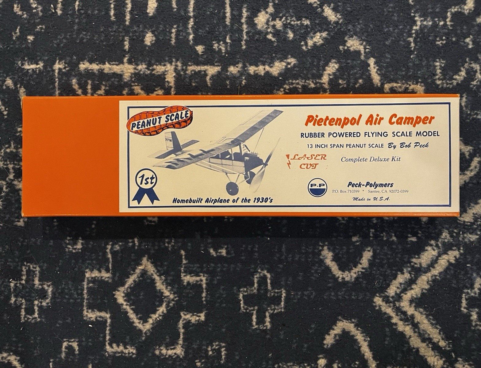 Peck-Polymers Pietenpol Air Camper Peanut Scale Rubber Powered Flying Model Kit