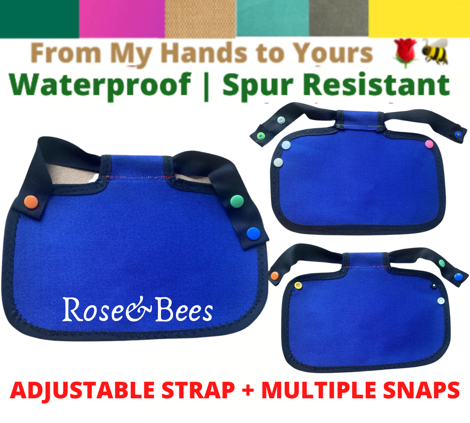 CHICKEN SADDLE Apron Hen Back protector Waterproof Canvas Poultry Mating Cockerl