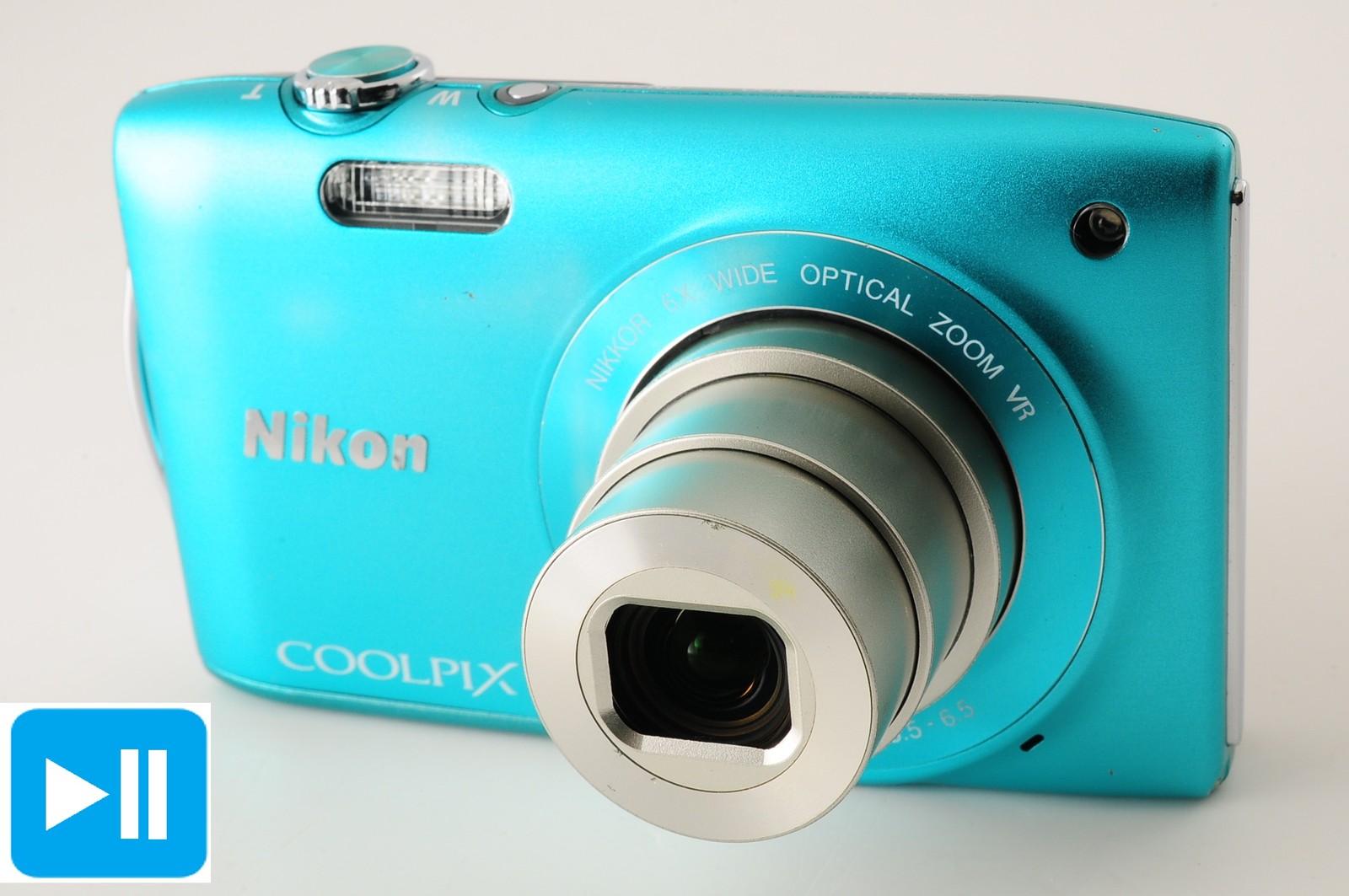 ⏯[Near MINT] Nikon COOLPIX S3300 16MP Digital Camera Mint Green From JAPAN
