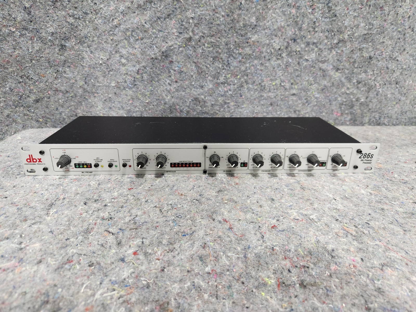 DBX 286S Mic Pre-Amp Channel Strip Processor Compressor De-Esser Enhancer Gate