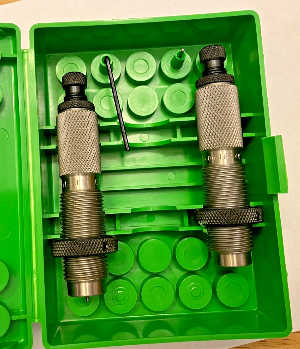 Redding .25-06 Rem. Imp 40 degree - 2 DIe Reloading Set - Preowned - 80422