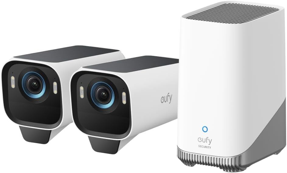 eufy eufyCam S3 Pro 4K Solar Wireless Security Camera Kit MaxColor Night Vision