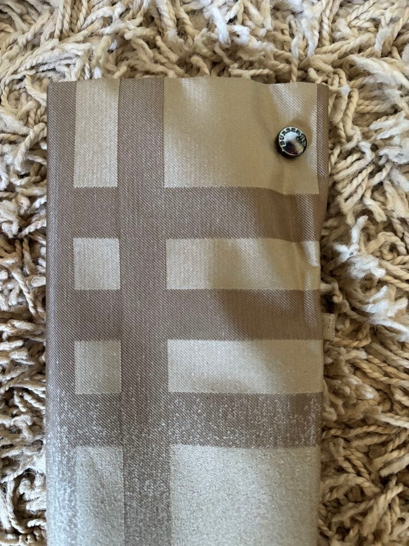 Burberry Folding Umbrella Beige Check Pattern Polyester One Size Japan Unused
