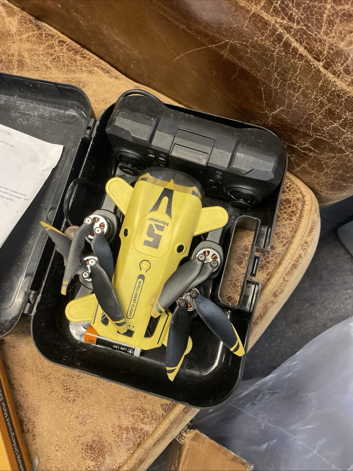 Holy Stone HS175 Foldable Quadcopter Drone w/ Camera & Remote Controller Yellow