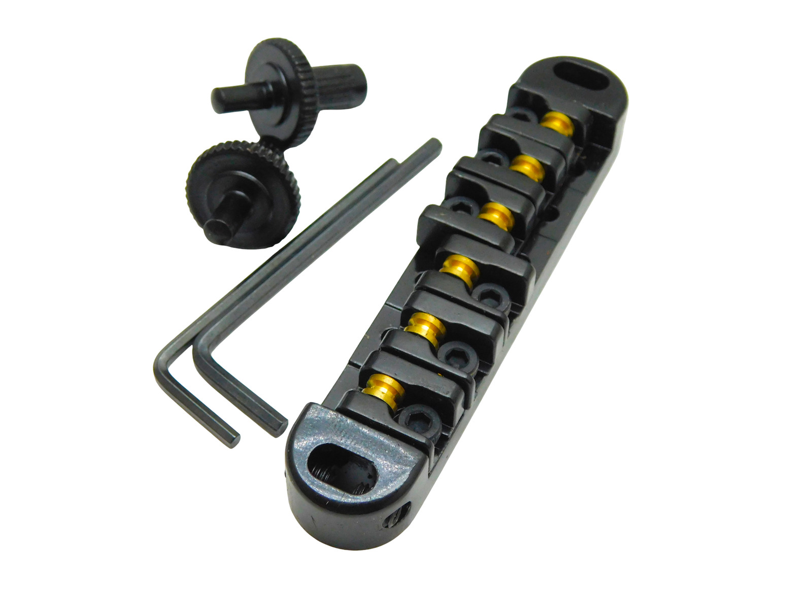 LOCKING ROLLER Bridge Gibson Les Paul Guitar-Black Small Post