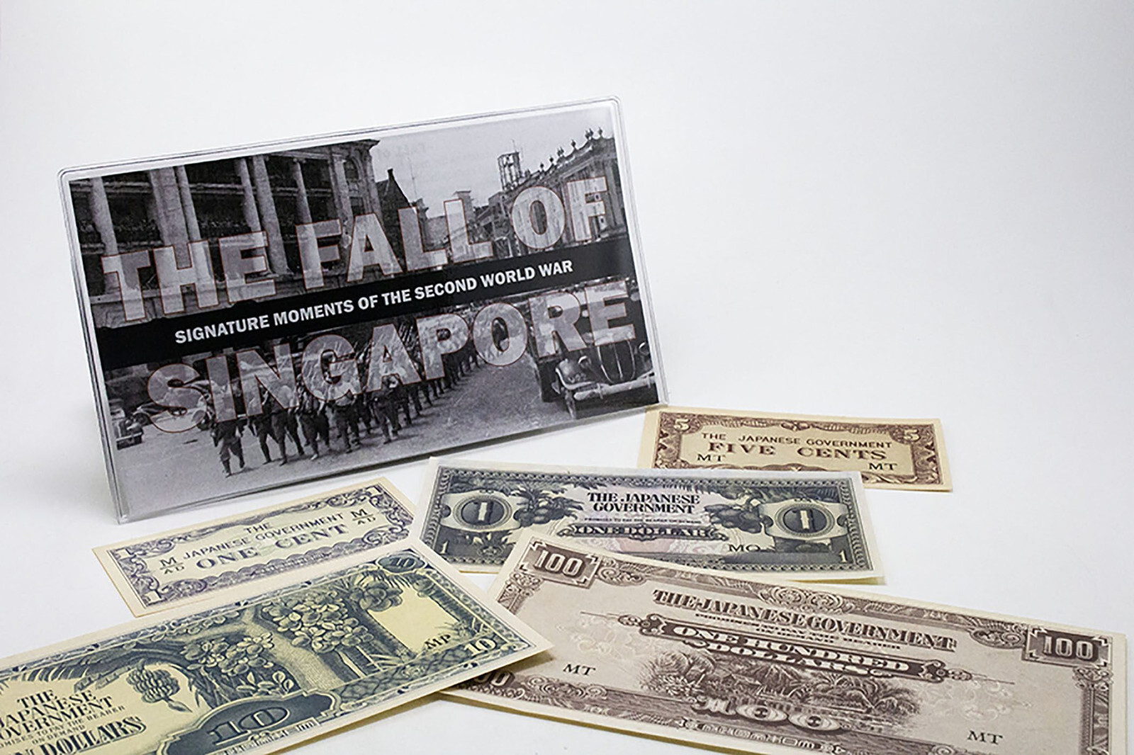 WWII Fall of Singapore: Five Japanese Invasion Banknotes of Malaya COA & History