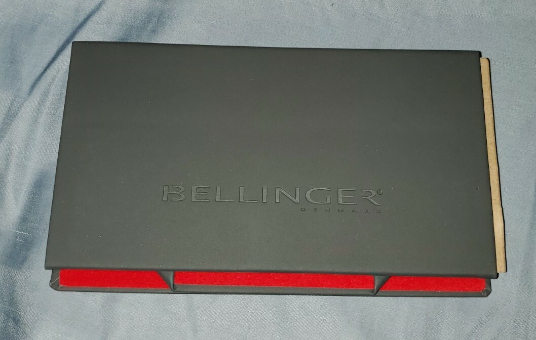 Lot of 2 - Bellinger Denmark Foldable Glasses Case with Cloth, Gray