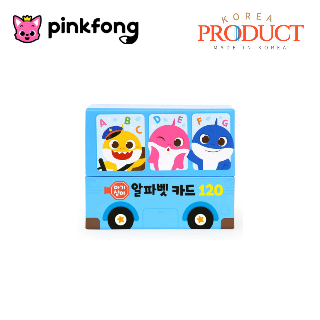 PINKFONG Baby Shark Alphabet Flash cards 120 English Vocabulary Cards