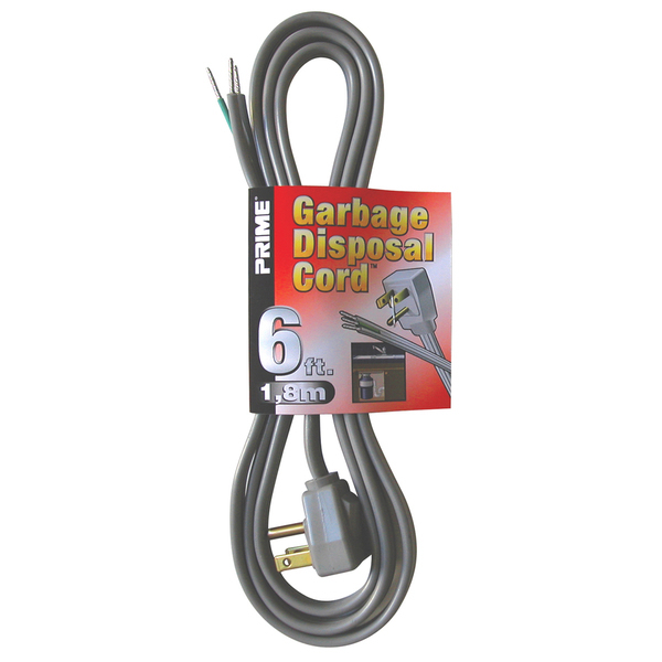 Prime Wire 8 ft. 16/3 SPT-3 Appliances and Garbage Disposal Power Supply Cord