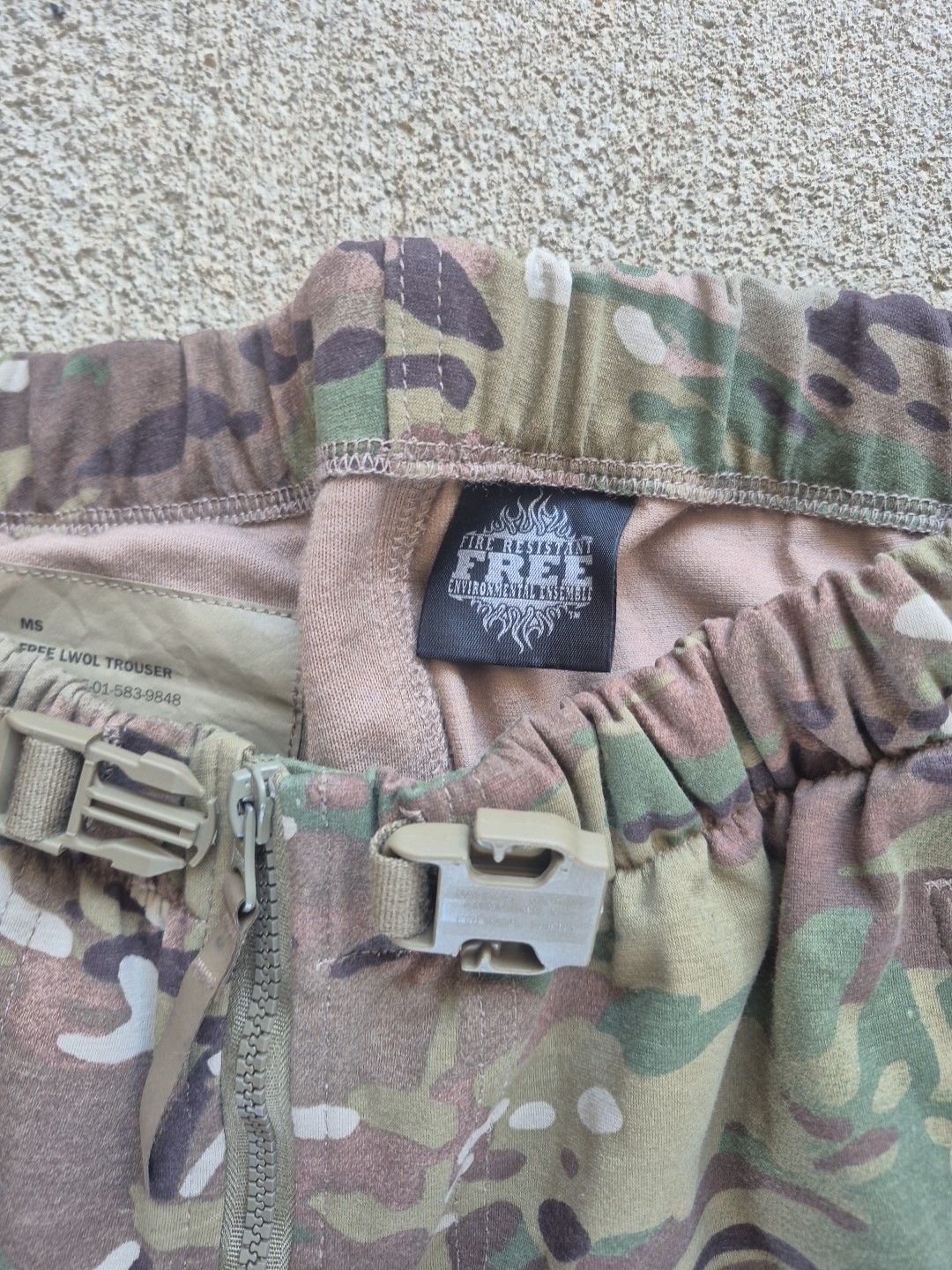 NWOT MASSIF Elements Free LWOL Multi-Cam TROUSER MEDIUM SHORT