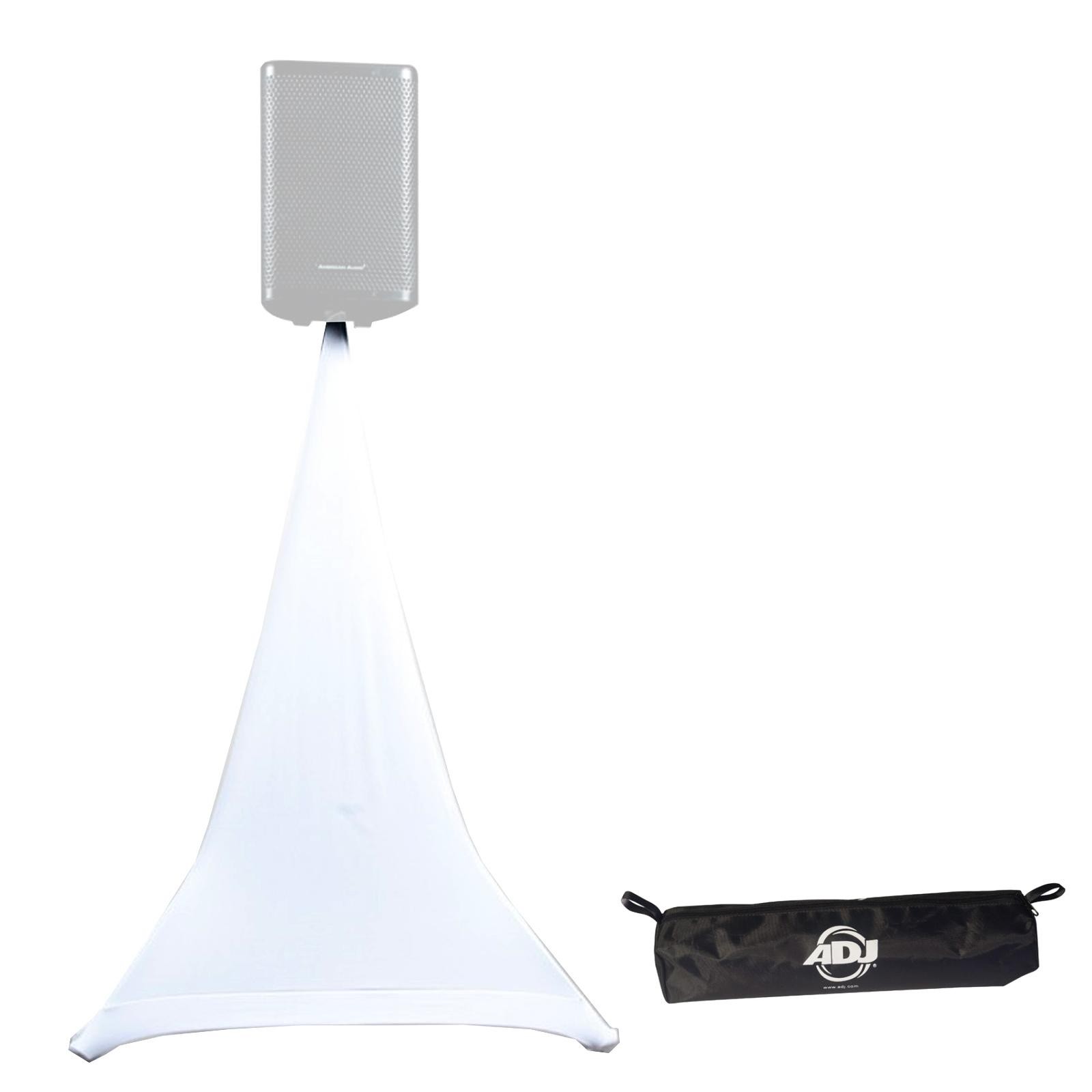 ADJ Event Stand Scrim 1W 5FT Single Sided White Speaker Stand Scrim Used