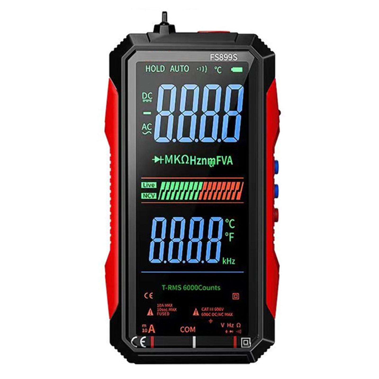 FS899S Test Meter Supporting Multiple Measurement Modes Including AC DC Voltage