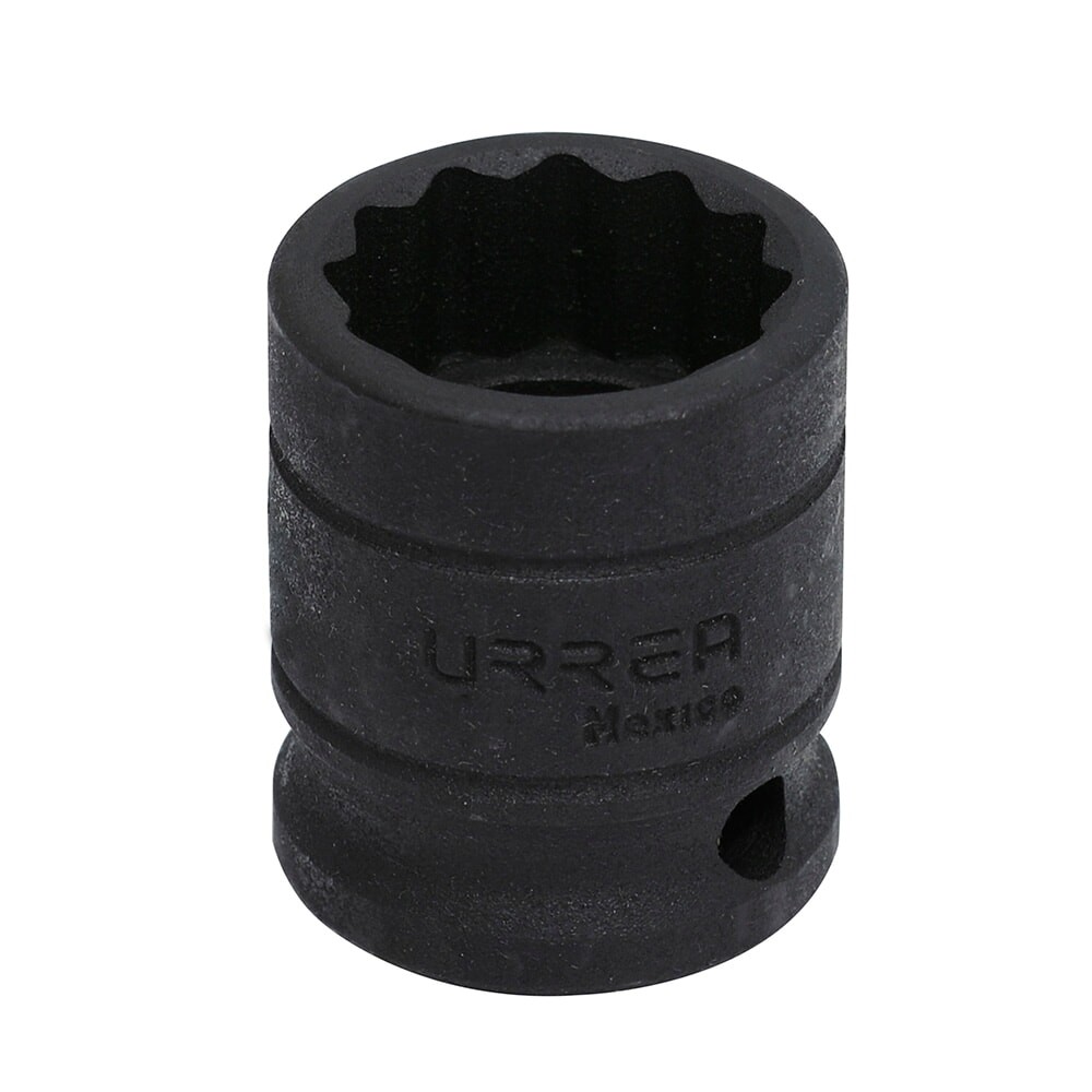 URREA 7434 1/2" Drive Black Standard Impact Socket 12 Point 1-1/16"
