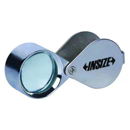Insize 7511-8 Folding Pocket Magnifier, 8X Power