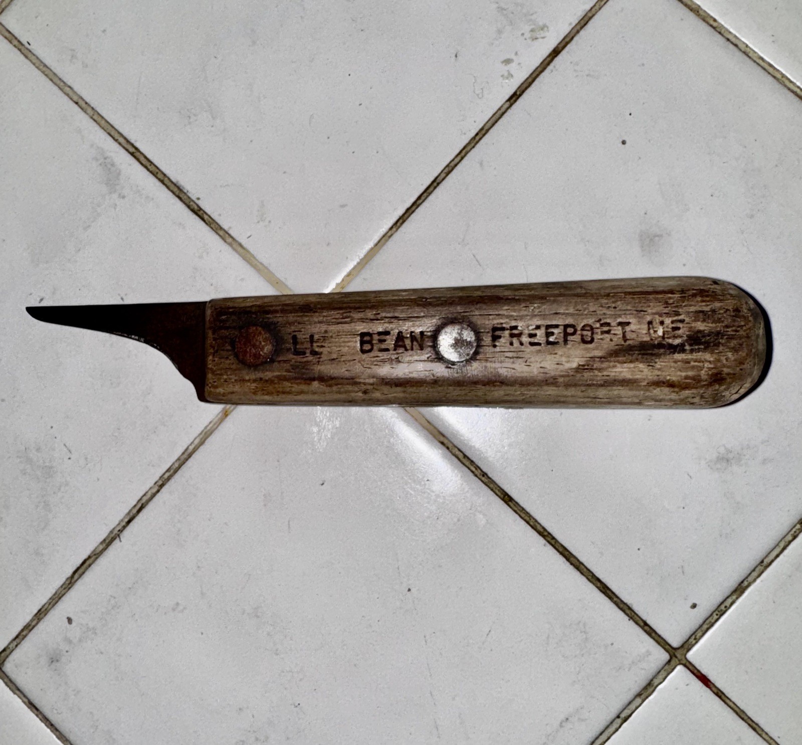 Antique 1912 L.L.Bean Farrier's Hoof Knife, a Tool Used for Horse Hoof Care