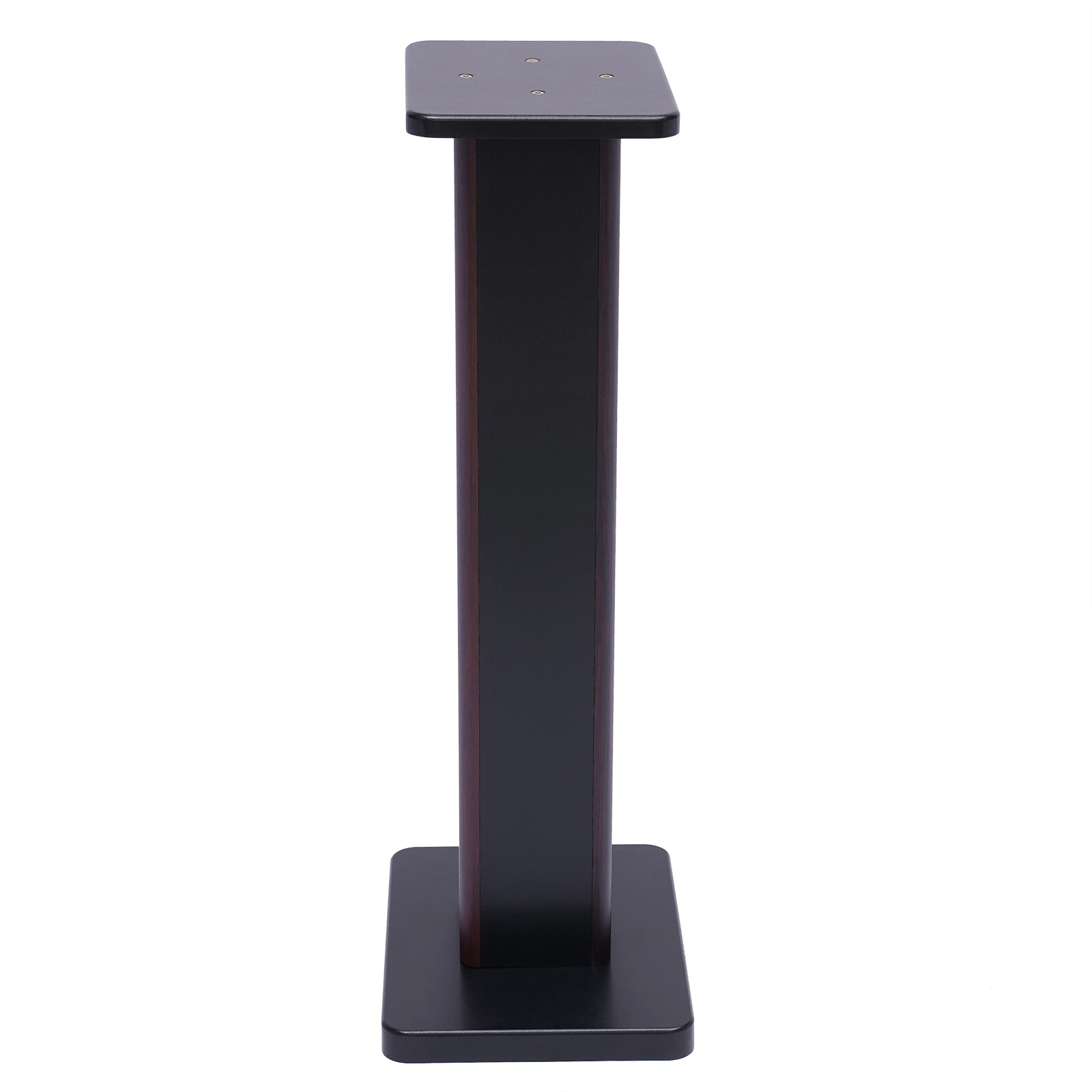 28" 1 Pair Bookshelf Speaker Stands Surround Sound Home Theater Black Walnut PVC