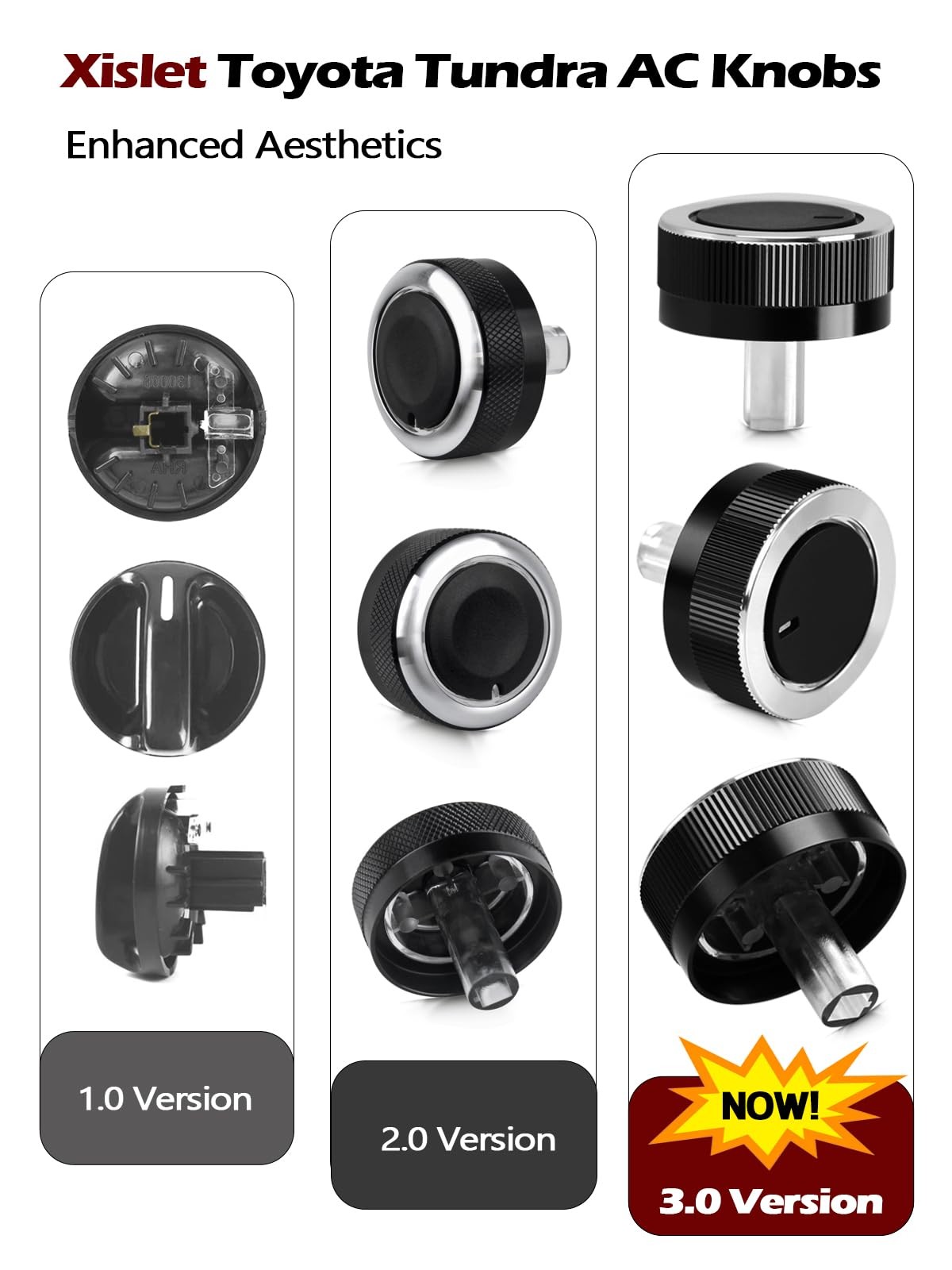 Toyota Tundra AC Knobs replacement for 2000 2001 2002 Heater Dial 3P