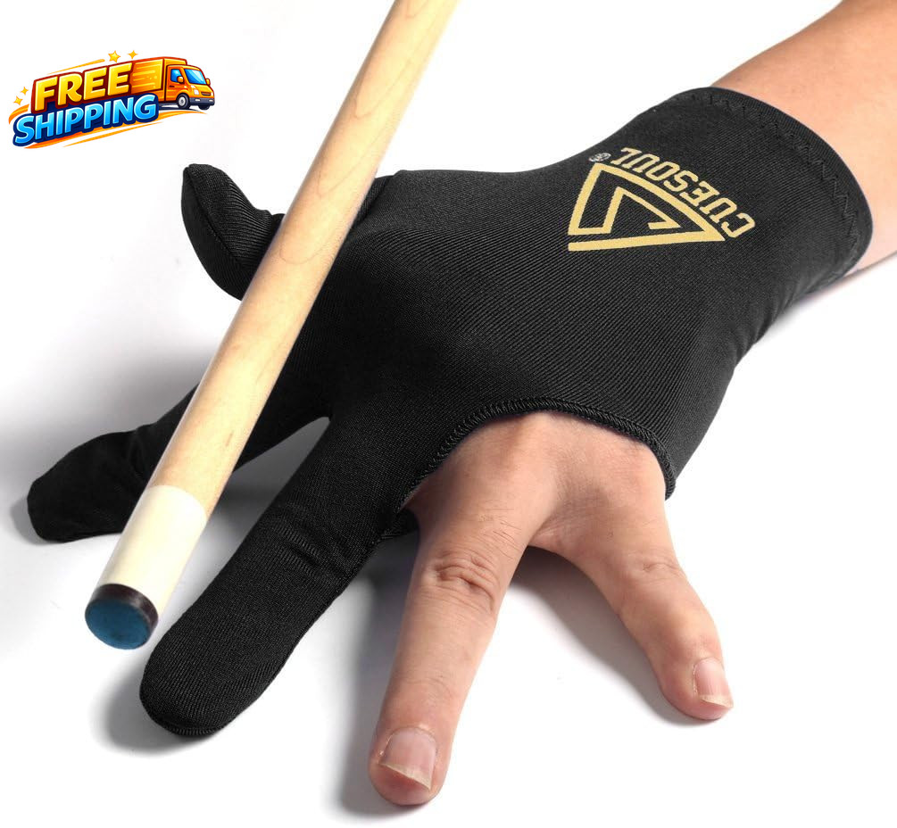 10Pcs/Set 3 Finger Billiards Gloves Pool Cue Gloves