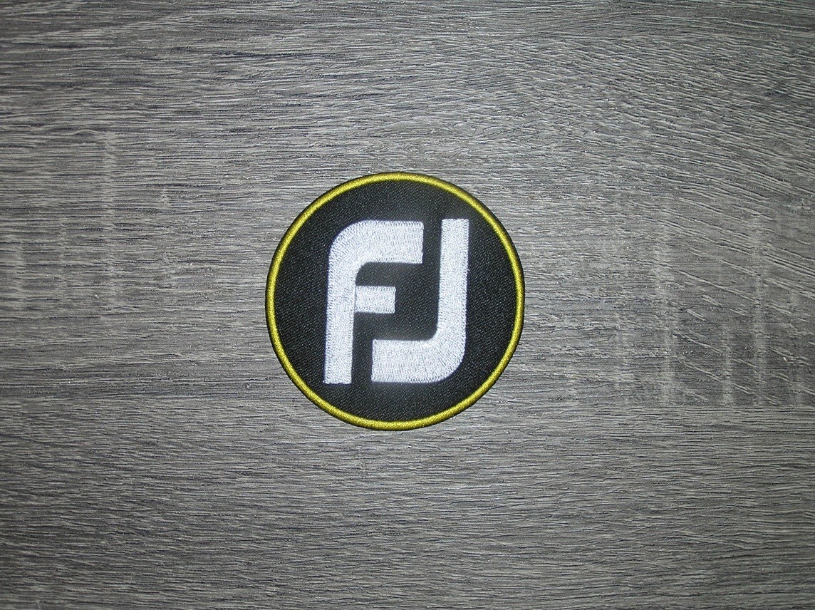 Pro Golf Black/White/Yellow Embroidered Iron On Patch 2.75" x 2.75"