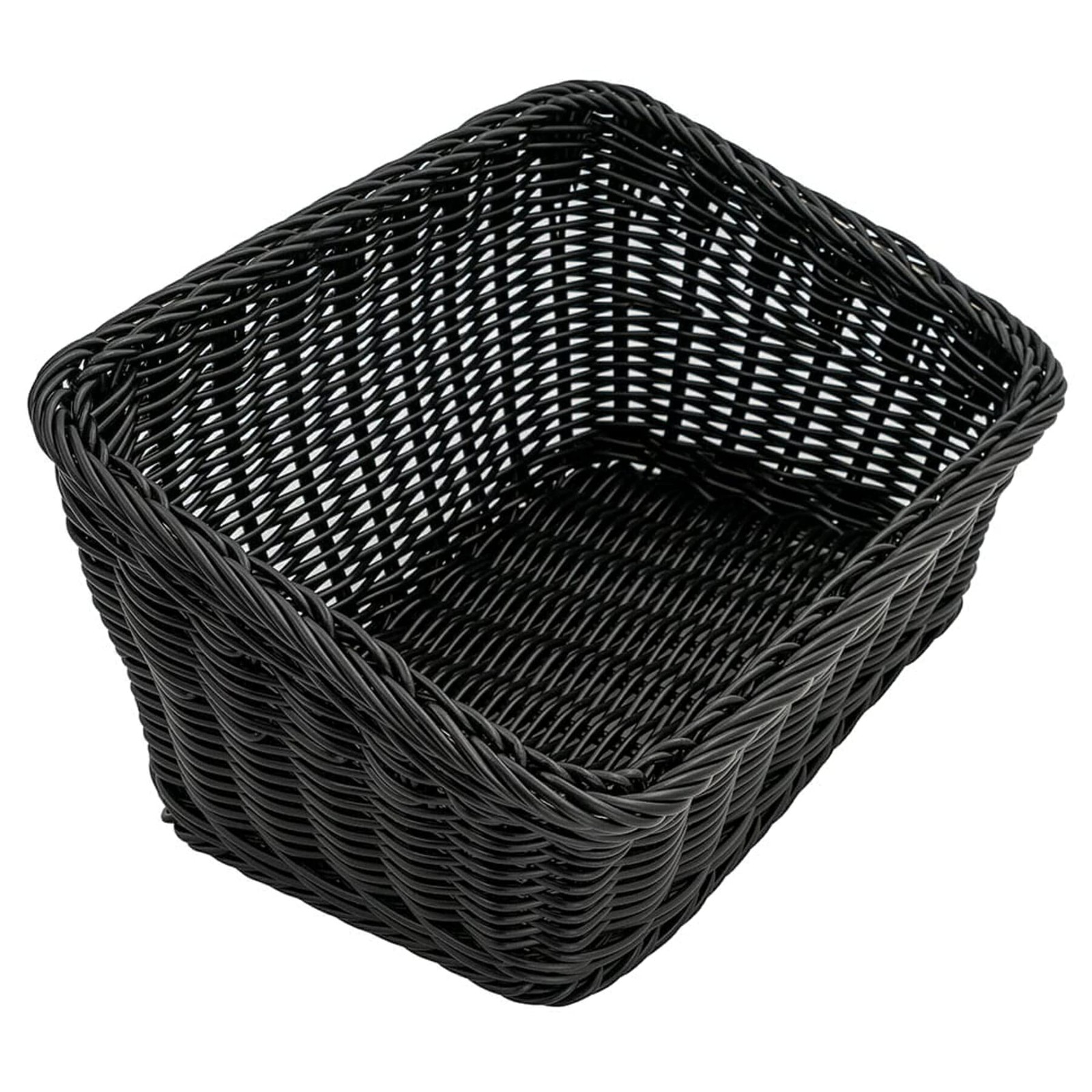 G..T. WB-1510-BK Black 9.25" x 13" Cascading Basket, Polypropylene