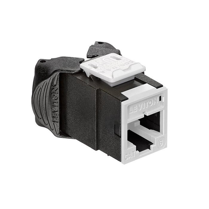 Leviton 61UJK-RW6 Atlas-X1 Cat 6 UTP Quickport Jack White