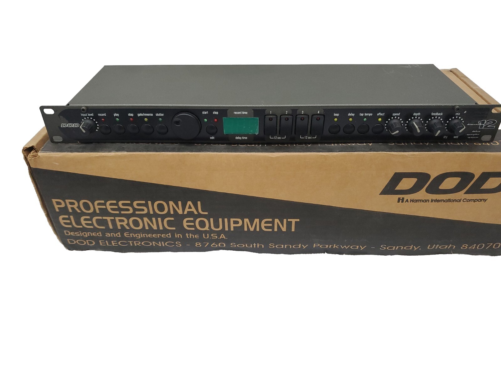 DOD D12 Dimension 12 Looper Sampler 1999 Rack Mountable Rare. Vintage.