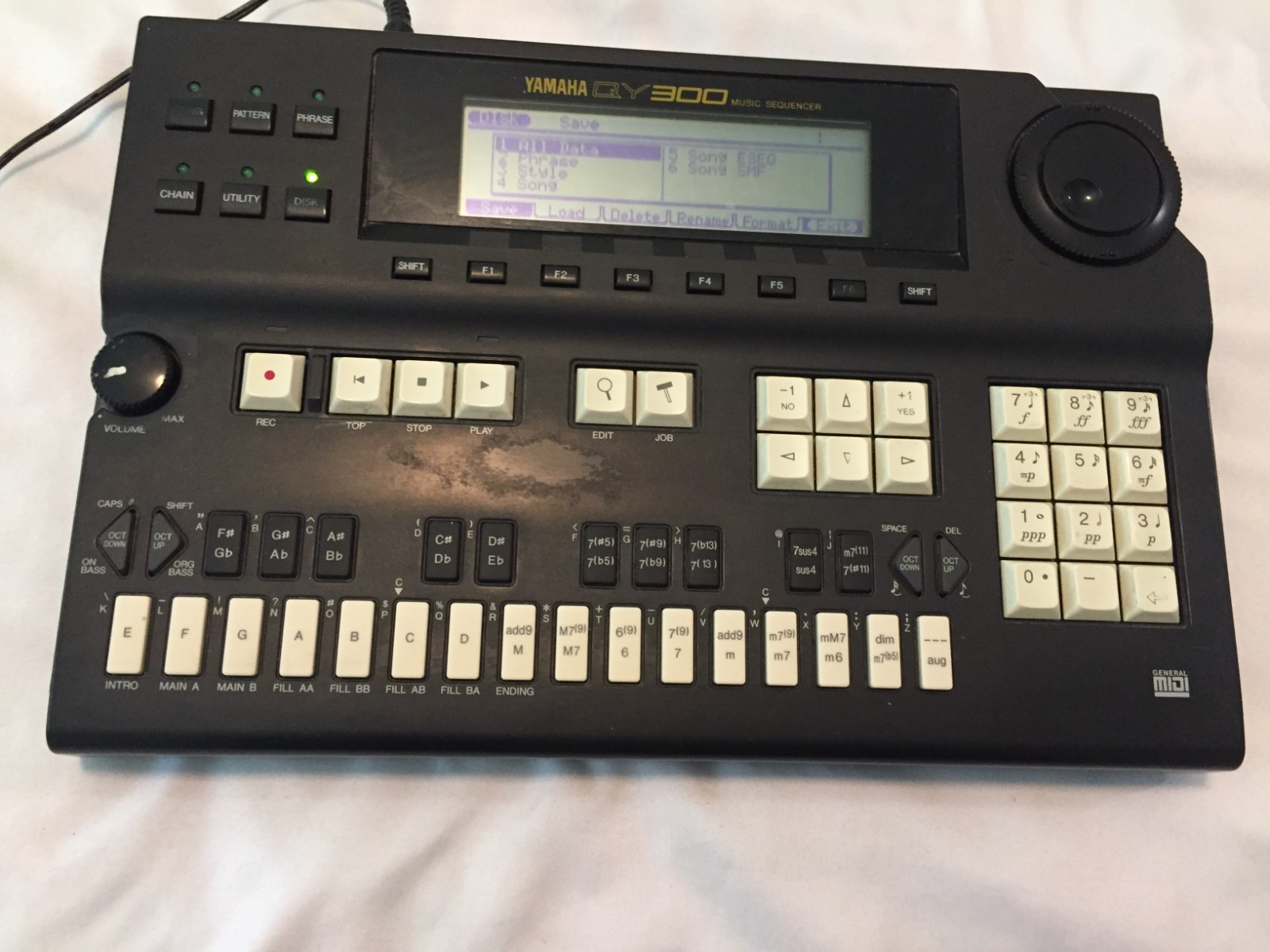 Yamaha QY300 Music Sequencer Rhythm Machine Sound Module WORKS- DISC DRIVE ISSUE