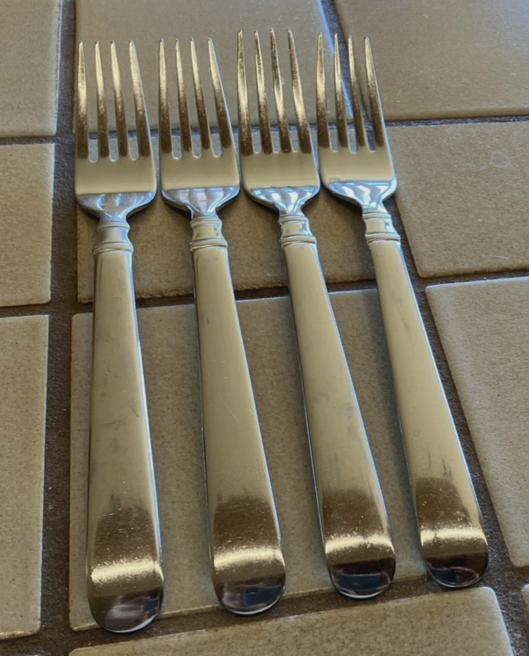 J.A. HENCKELS ZWILLING EARL 18/10 STAINLESS SET OF 4 DINNER FORKS