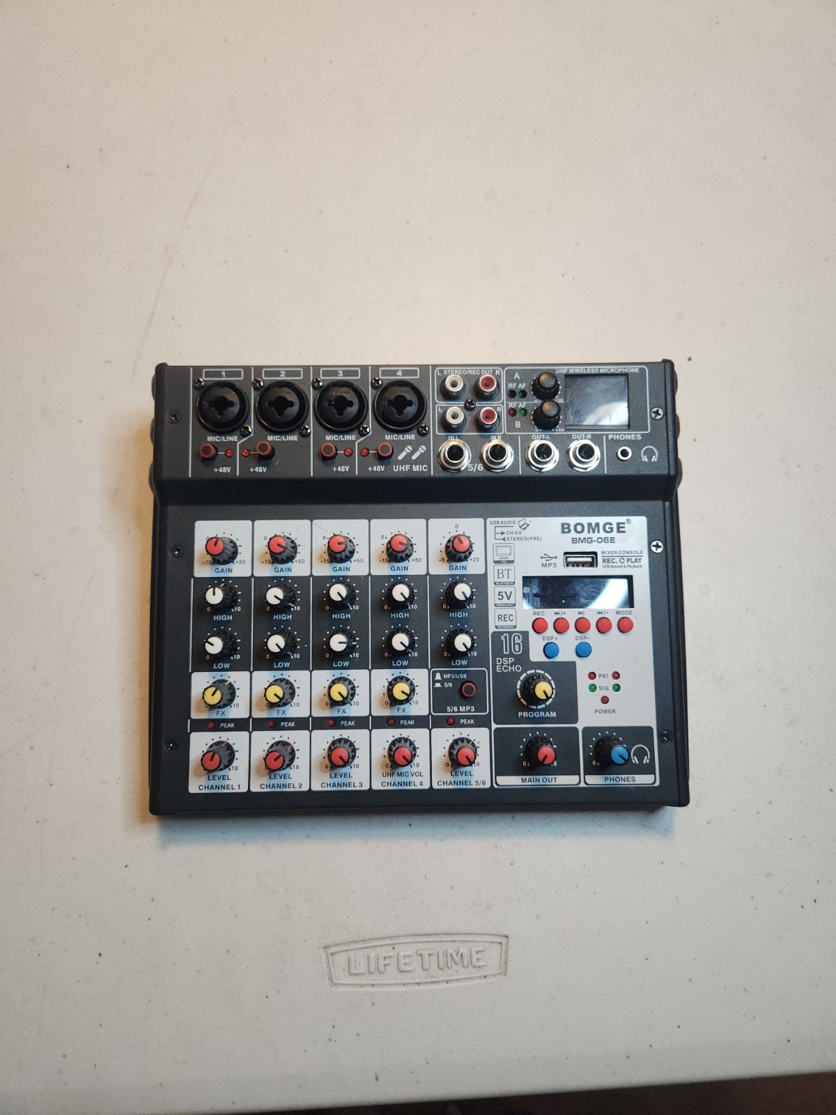 BOMGE BMG-06E 6 Channel MIXER FOR PARTS