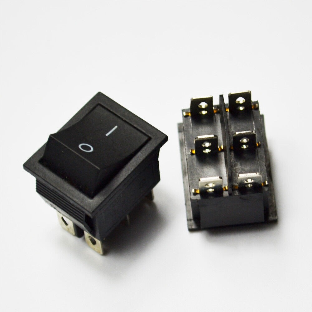 2pcs Rocker Switch 6 Pin LED Lights Indicator Lights ON/OFF Switch Certificated
